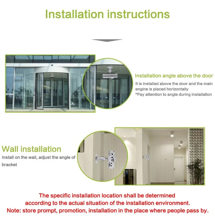 Wall Ceiling Mount PIR Infrared Motion Sensor Alarm Sound Player For Shop Entry Company Security Doorbell Infrared Detector