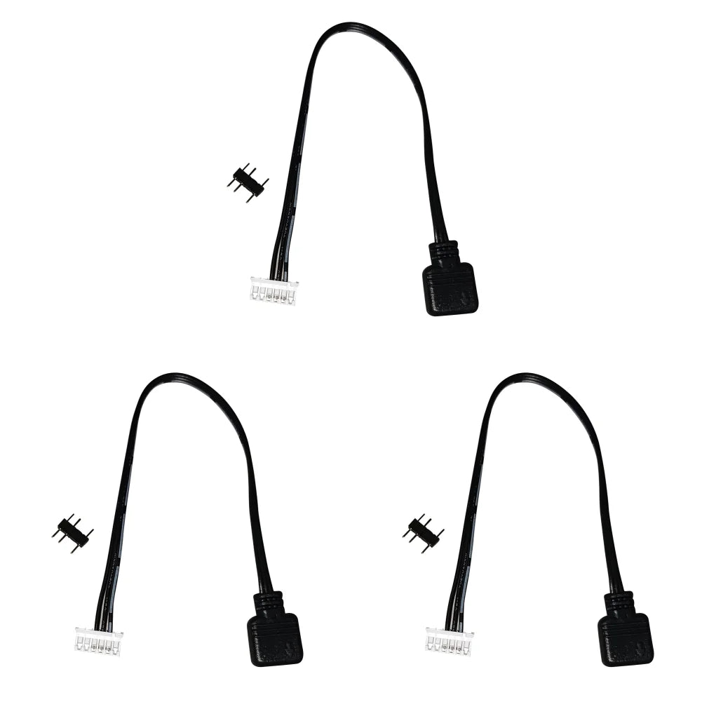 For Coolmoon Fan Controller Adapter Cable Small 4Pin/6Pin to 5V ARGB 3Pin Cord