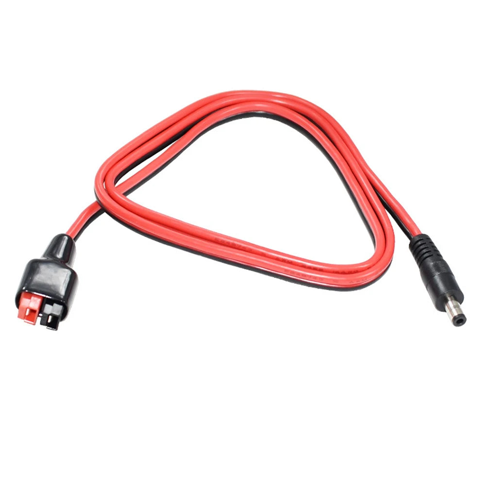 Solar Adapter Cable For Anderson Connector Adapter 14AWG DC 5.5x2.1mm Solar Panel Cable For 15/30/45A Power Pole Connector