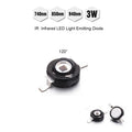 3W High Power LED beads IR 850nm 940nm 740nm 60 90 120 degree Infrared LED IR Light Emitting Diode  for Night Vision CCTV DIY
