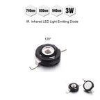 3W High Power LED beads IR 850nm 940nm 740nm 60 90 120 degree Infrared LED IR Light Emitting Diode  for Night Vision CCTV DIY