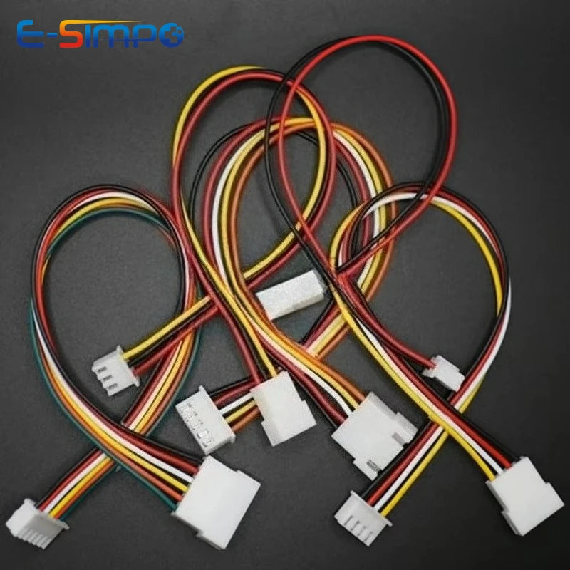 5pcs 10/20/30cm XH2.54 2P 3P 4P 5P 6P Male to Female Extension Aerial Docking Crimp Battery Charge Wire Cable Connector
