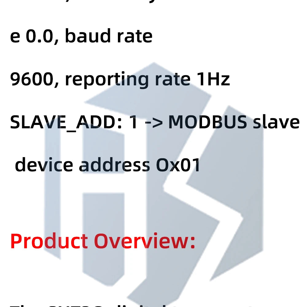 SHT20 RS485 Modbus RTU Temperature Humidity Sensor Transmitter for PLC