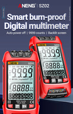 ANENG SZ01/SZ02 Diode Tester Professional Digital Multimeter True RMS Smart AC/DC Current Voltage Auto Range Multimetres Tools