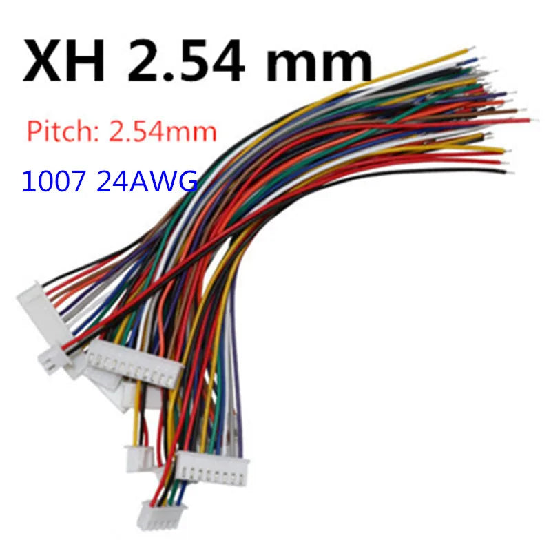 10PCS 1.0 1.25 1.5 2.0 2.54 SH/JST/ZH/PH/XH 1.0MM 1.25MM 1.5MM 2.0MM  2.54MM 2PIN/3/4/5/6/7/10P Female Plug Connector With Wire
