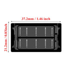 8/10Pin White Lens Rocker Switch Blue Led DPDT 3 Position 12V/24V Wateproof 144 Stickers for Car Boat Caravans Can Am Carling