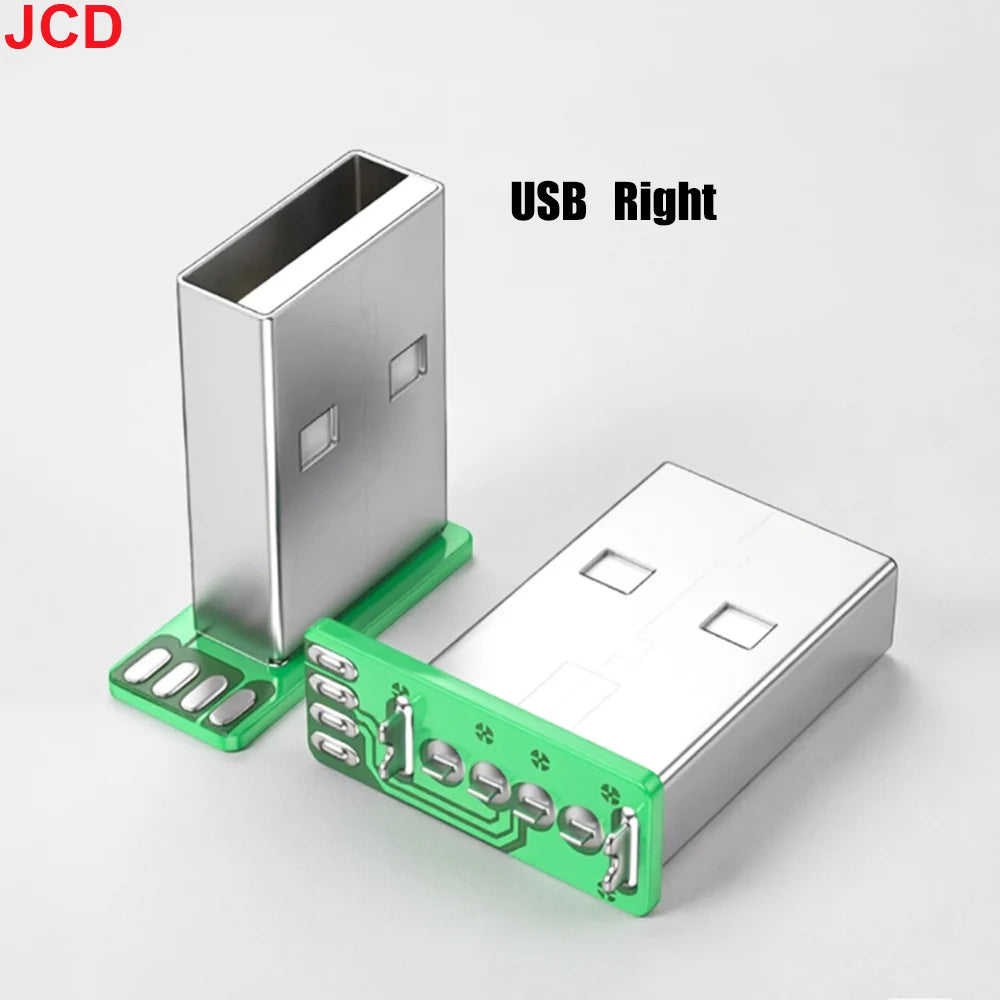 Micro Mini 5P Type-C USB To Dip PCB Converter Adapter 90 Degree Right Angle Breakout Board Repair Welding Socket Connector Port