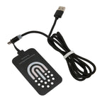 Protable Wireless Charger Adapter Receiver 10W Ultra Thin Type C Wireless Charging Patch with Magnetic Charging Cable for Phone