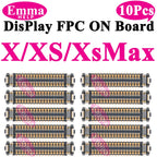 10Pcs LCD Display FPC Connector On Motherboard Screen Logic Board For iPhone 14 13 15 Pro Max Plus 11 12Promax 13Pro XR X XS