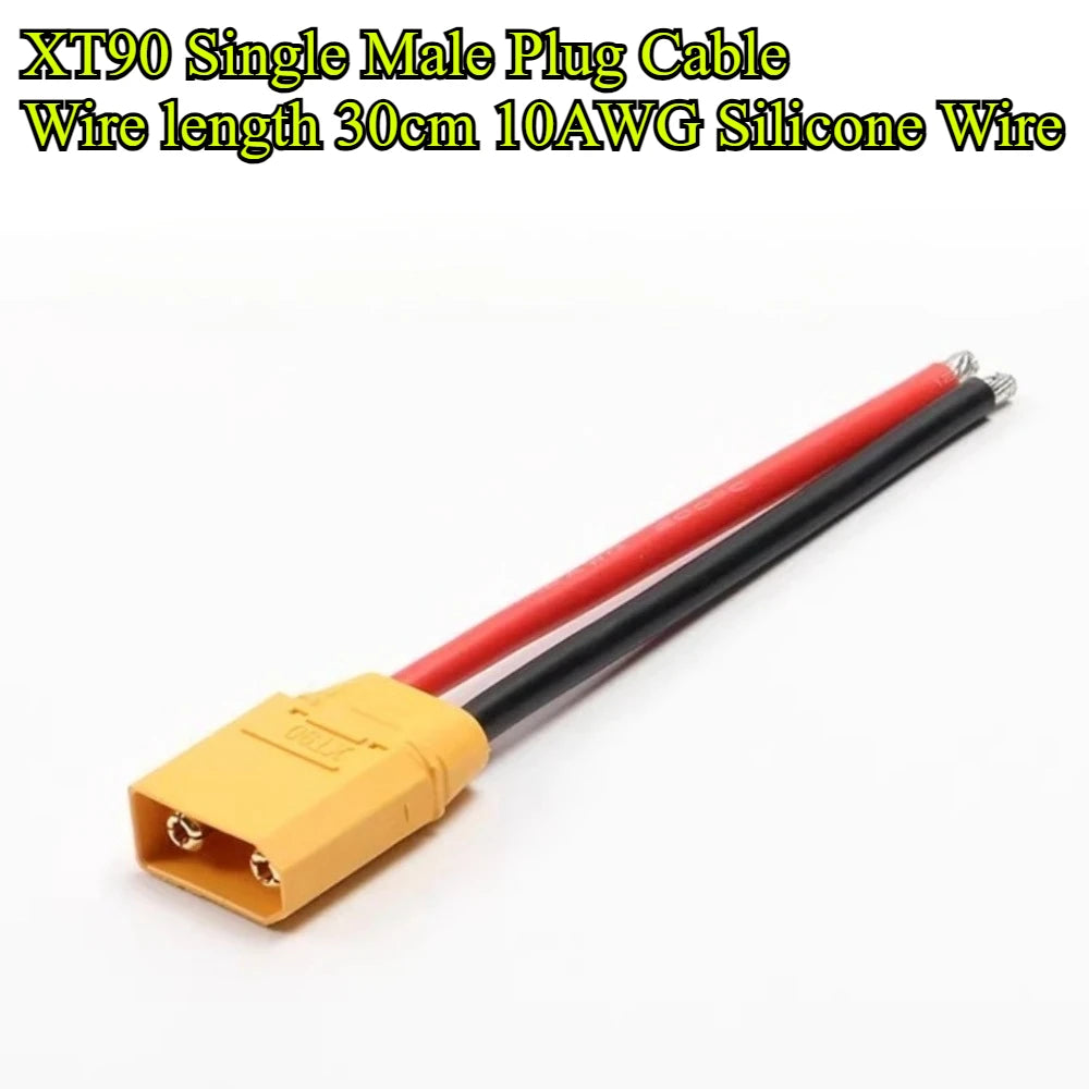 1/2Pcs XT90H XT90 XT90S Plug Male and Female Connector 10/15/20/30/50cm 10AWG Silicone Wire for RC Lipo Battery FPV Racing Drone