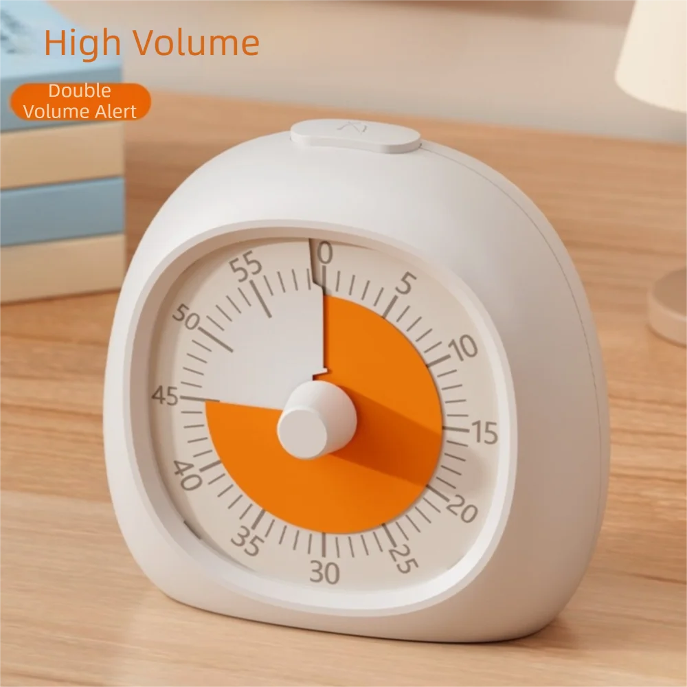 Portable Plastic Visual Timer 60 Minute Focus Aid Study Timer Silent Digital Clock Classroom Timer