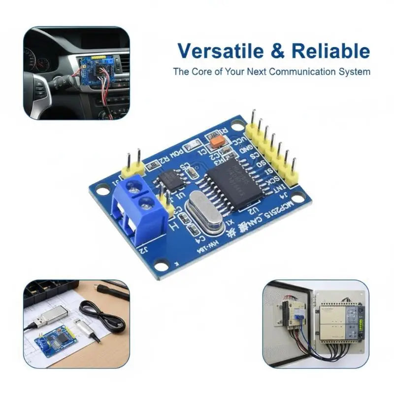 MCP2515 CAN Bus Transceiver Module TJA1050 Receiver SPI Standard Interface for 51 MCU ARM Controller Electronic Engineering DIY