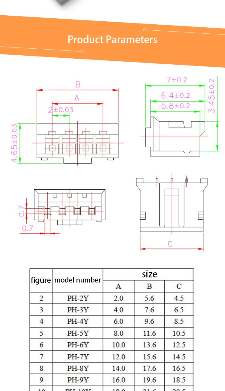 usb touch screen camera terminal cable xh2.54/ph2.0/mx1.25/sh1.0 motherboard usb connection cable