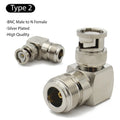 RF Coaxial Connector L16 N To BNC Male Female Connector 90 Degree Right Angle Adapter RF Transmission Cable Wire Terminals