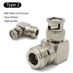 RF Coaxial Connector L16 N To BNC Male Female Connector 90 Degree Right Angle Adapter RF Transmission Cable Wire Terminals