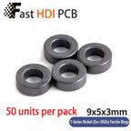 Anti-Interference Ferrite Toroid Core Ni-Zn - High Frequency Common Mode Inductor Ring for Electronic Equipment