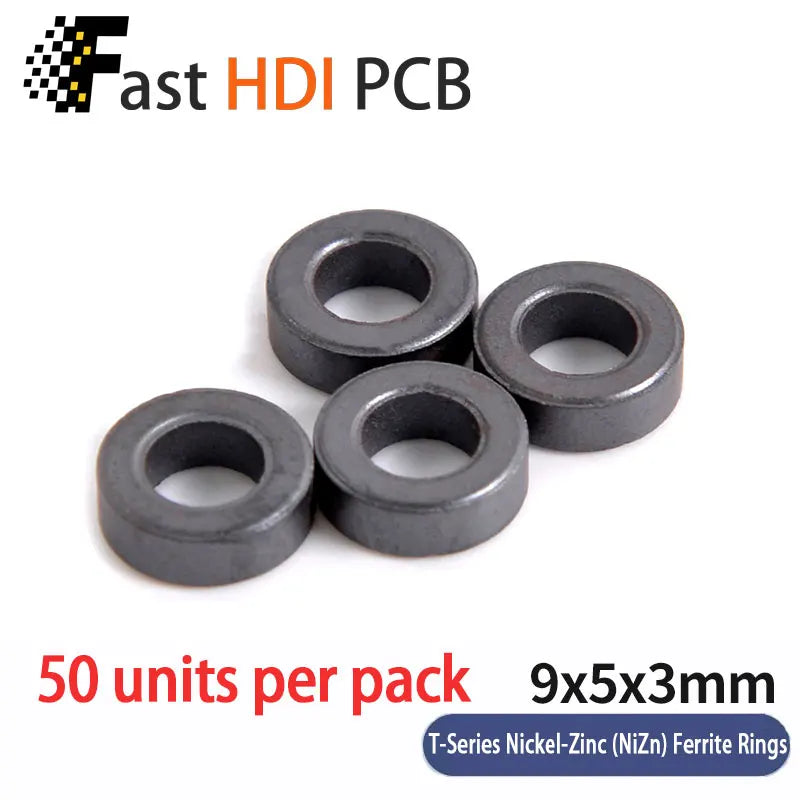 Anti-Interference Ferrite Toroid Core Ni-Zn - High Frequency Common Mode Inductor Ring for Electronic Equipment