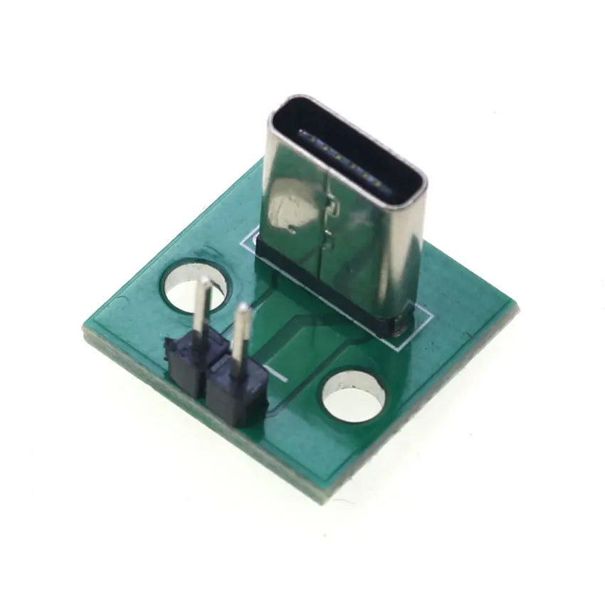 Cltgxdd 1pcs Vertical USB 3.1 Type C Female Socket 6pin 6P Connector 2.54mm DIP PCB Converter 5V Power Board Adapter