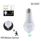 E27 B22 Motion Sensor LED Light Bulb PIR Motion Activated Dusk to Dawn Indoor Outdoor LED Light Bulb For Garage Front Door Porch