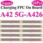 10cs USB Charging FPC Connector For Samsung A51 31 A71 A41 A21 A52 A32 A22 A12 A72 A02 Charger Plug On Board 78Pin Motherboard