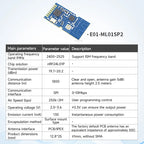 4PCS nRF24L01 nRF24L01P 2.4GHz PA LNA 20dBm Wireless Module SPI Antenna SMA-K Transceiver Receiver Tansmitter EBYTE E01 Series