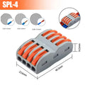 Quick Wire Connectors Multi-circuit Splicing Butt Fast Electrical Connector Universal Push-in Lever Nuts Cable Terminal Block
