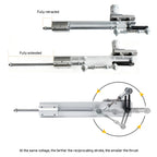 12V/24V DC Linear Reciprocating Motor Adjustable Stroke with Power Supply Telescopic Push Pull Actuator for DIY Automation