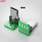 Micro Mini 5P Type-C USB To Dip PCB Converter Adapter 90 Degree Right Angle Breakout Board Repair Welding Socket Connector Port