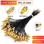 100Piece/Lot SMA Female to uFL u.FL IPX IPX1 Coaxial 1.13 Cable RP-SMA Adapter Pigtail RF1.13 5cm 10cm 15cm 20cm 25cm Wholesale