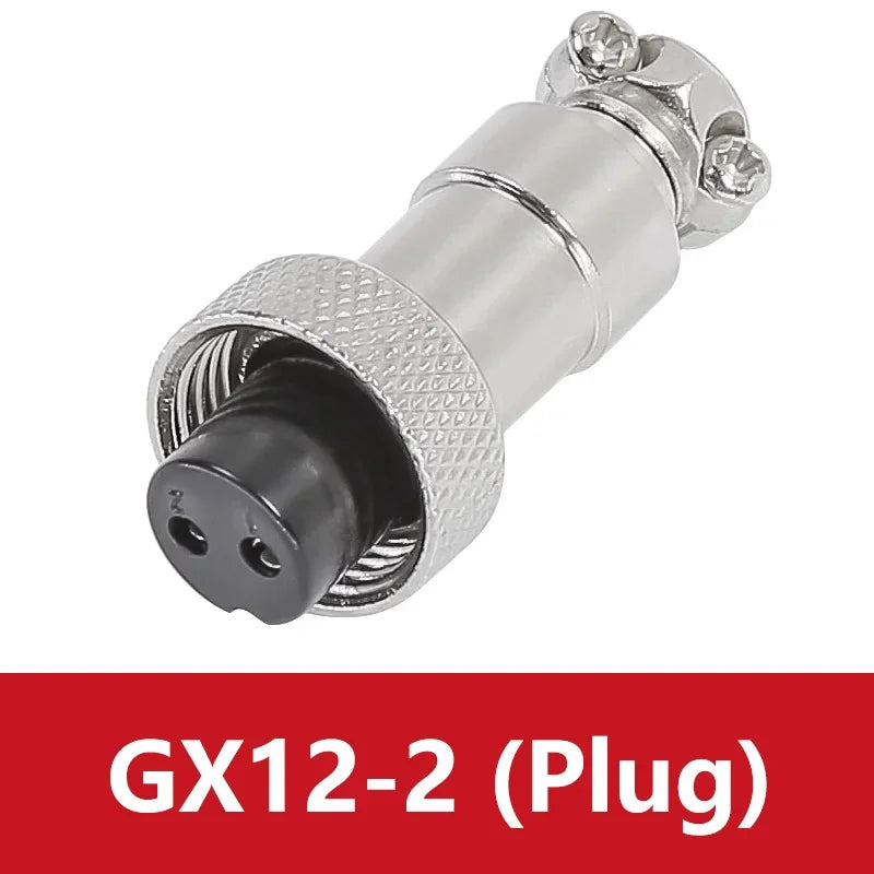 5/20PCS GX12 Connector 2/3/4/5/6/7 Pin Aviation Socket  Plug Docking Connector Male  Female Circular Connector 12mm