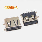 10/30/50PCS USB 2.0 4Pin A Type Female Socket Connector G54 2 Feet 90 Degree Data Transmission Charging