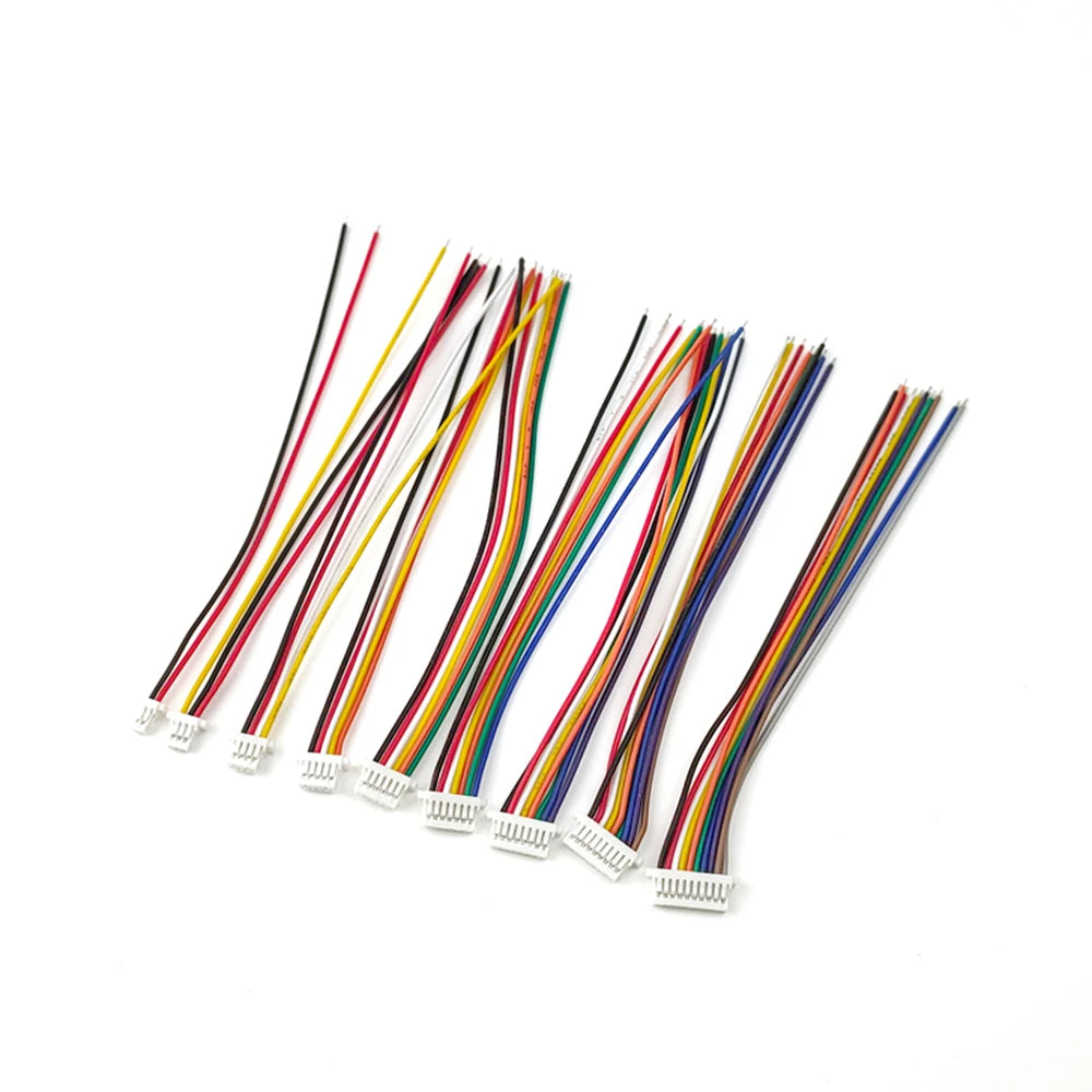 5PCS 1.0 1.25 1.5 2.0 2.54 SH/JST/ZH/PH/XH 1.0MM 1.25MM 1.5MM 2.0MM 2.54MM Female Plug Connector with Wire 2/3/4/5/6/7/8/10/12P