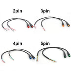 M6 M8 2/3/4/5 Pin core 6mm male female Julet Electric ebike Butt Plug Connector Cable Signal Sensor waterproof Scooter wire