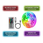 5050 RGB LED Strip Light SMD USB Remote&APP Control Bluetooth Flexible Tape Diode Ribbon for Living Room Bedroom TV Backdrop