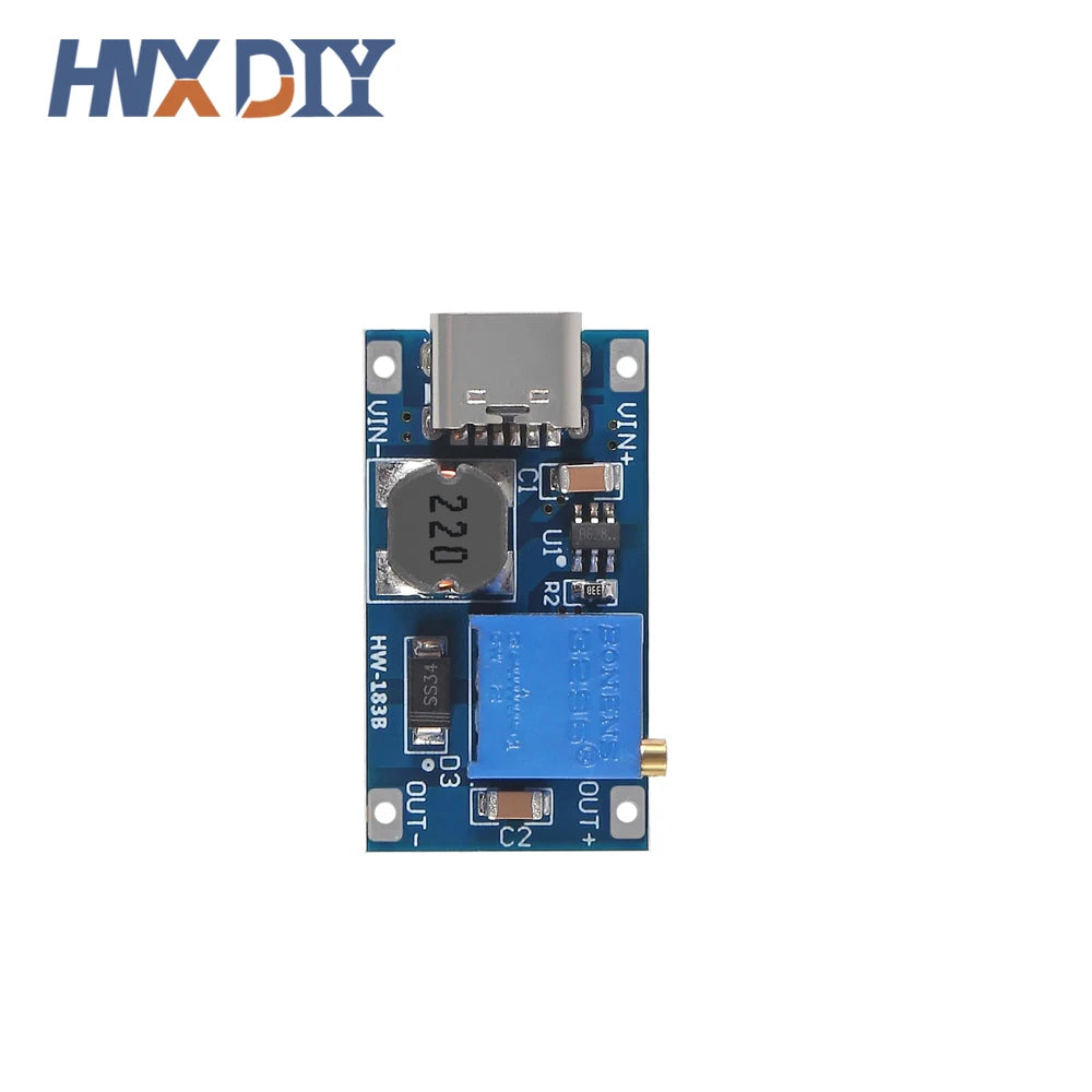 5/10pcs MT3608 DC-DC Step Up Converter Booster 3608 Type-C Power Supply Module Boost Step-up Board MAX output 28V 2A Micro USB