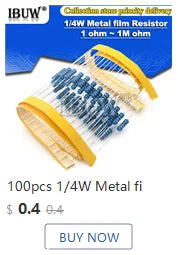 150PCS 300PCS 1/4W 1/2W 1W 2W 3W Resistance 1% Metal Film Resistor Assortment Kit Set 30Kinds Each 5/10PCS 1~750 1K~820K Ohm