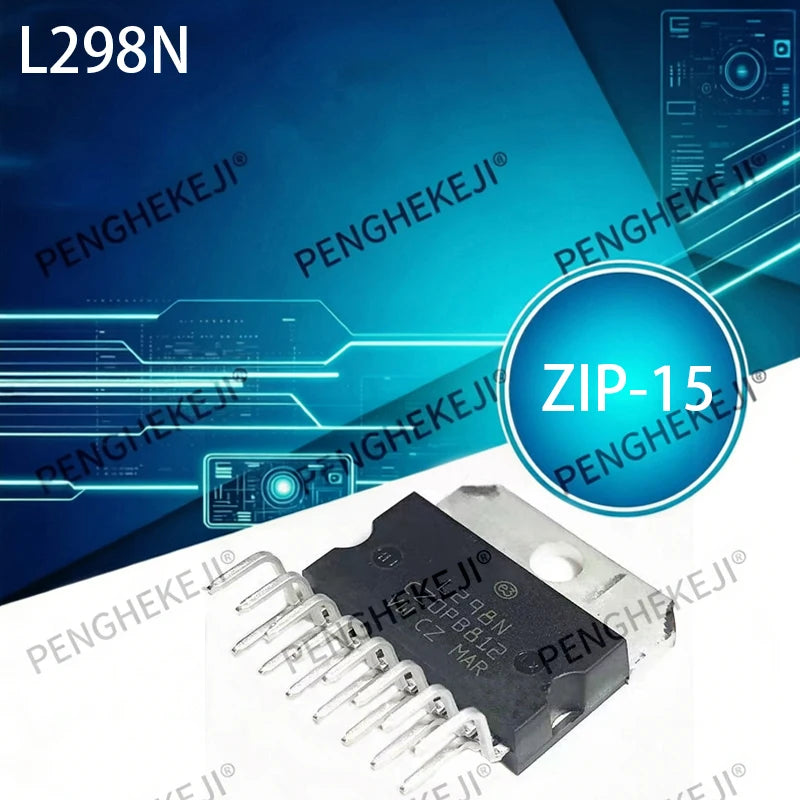5PCS L298N Stepper Motor Driver Chip/Bridge Driver-Internal Switch ZIP-15