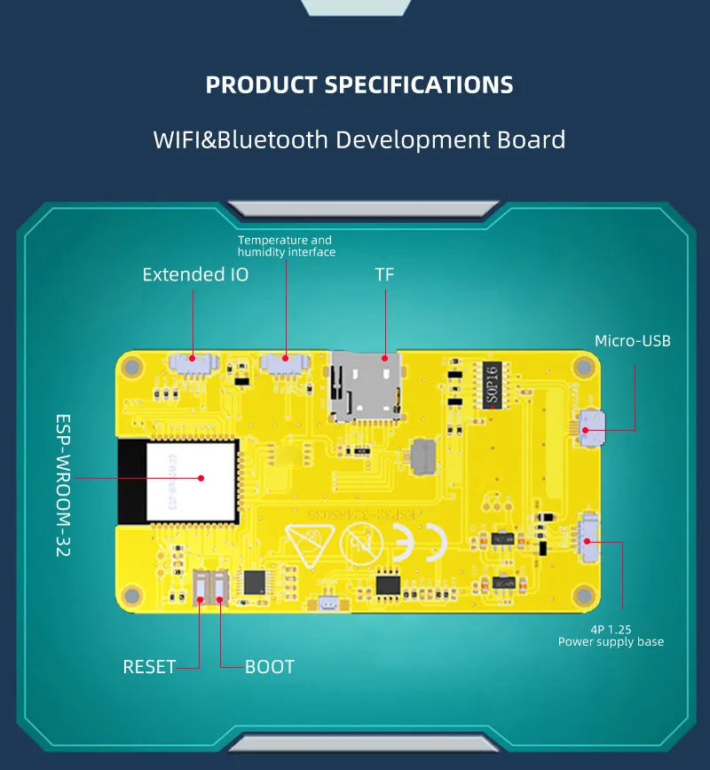 FOR ESP32 for Arduino LVGL WIFI&Bluetooth Development Board 2.8 " 240*320 Smart Display Screen 2.8inch LCD TFT Module With Touch