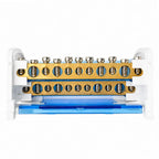 WKH-207/211/215/407/411/415 DIN Rail Distribution Block Multiple Input Output Screw Terminal Electrical Power Junction Box