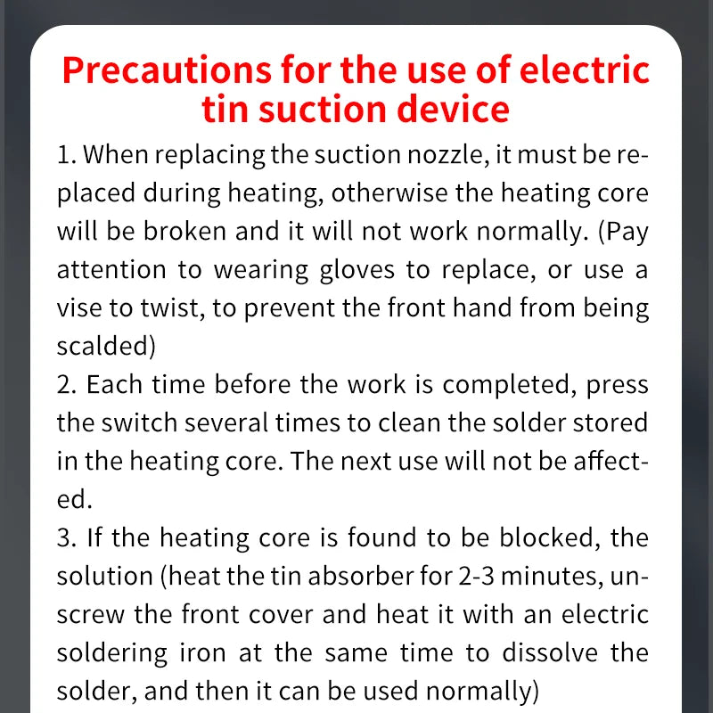LUXIANZI 220V 50Hz Electric Suction Gun Vacuum Solder Sucker Tin Soldering Iron Desolder Pump Repair Welding Tools with Nozzle