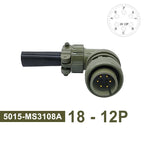 MS3102A MIL-C 5015 Military Specification Connector 18S-12 18S-8 18S-1 Plug&Socket MS3106A MS3108A MIL STD Circular Connectors
