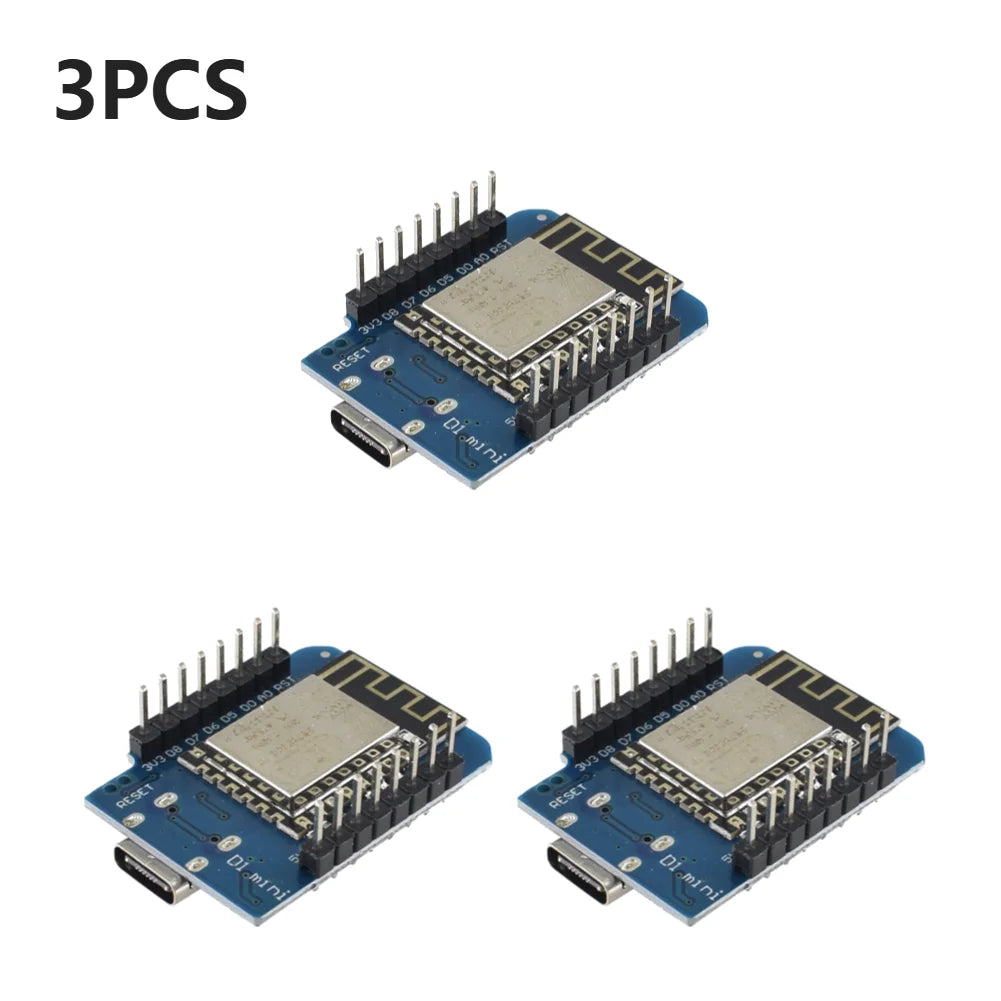50/20/10/1PCS ESP-12F ESP8266 D1 Mini WIFI Development Board NodeMCU Lua IOT Wifi Welded Boards Type-C Interface Soldered Module