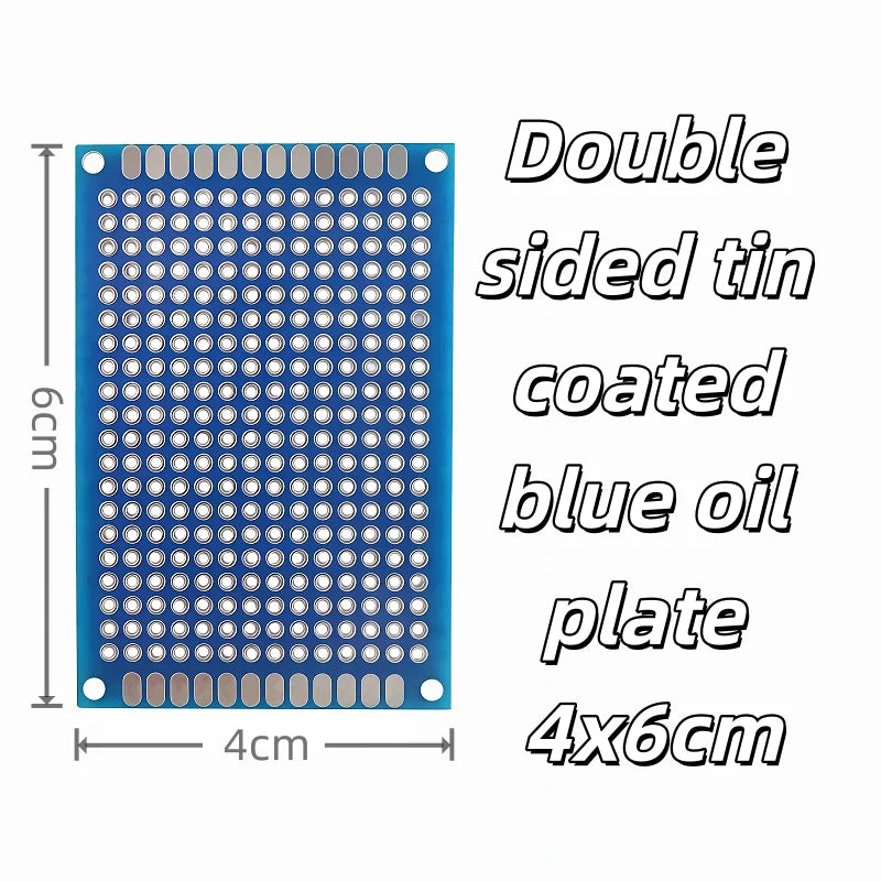 PCB Circuit Prototyping Board Double Side Prototype Boards DIY Universal Printed Perfboard Electronic Kit Double Sided Tin Spray
