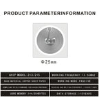 10pcs/ 50pcs /100pcs Ntag215 NFC Tag 13.56MHz ISO14443A Sticker Ntag 215 Phone Available RFID Adhesive Label RFID Tags Stickers