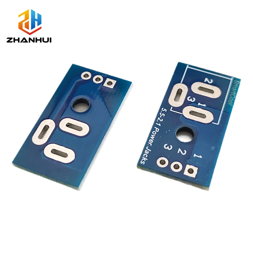 2/5PCS 5.5x2.1mm DC005 Power Jack DIP Adapter Board PCB Mount DC Power Socket Breadboard Interface Test Conversion Connector