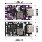 15W Type‑C USB 2‑3S BMS Lithium Battery Boost Charging Module 8.4V 12.6V 1.5A Fast Charge With Balance And Indicator