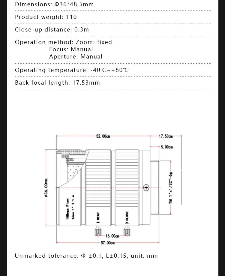 Raspberry Pi High Quality HQ Camera Module 12.3MP IMX477 sensor support for C- and CS-mount lenses