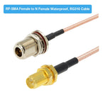 1PCS SMA Male to N Female Bulkhead RG316 Coaxial Pigtail RF Cable Extension Cable Coax Jumper Cable
