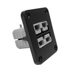 Power Plug for Dual Anderson Plug Flush Mount Panel 50A Battery Power Connector Golf Cart Forklifts Caravans Charging Tool Kit
