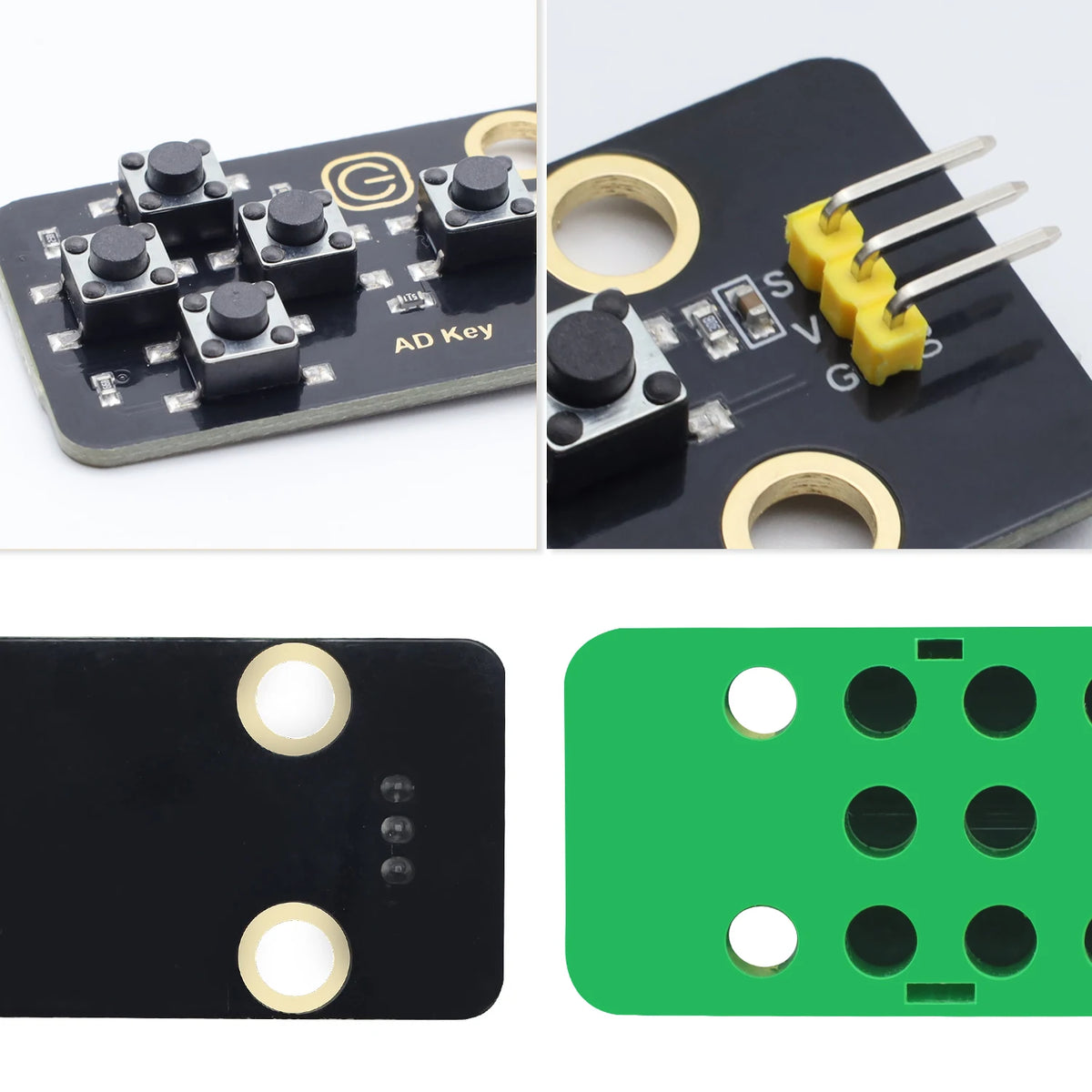 5-Channel AD Key Module Keyboard  Button Module DIY Electronic Building Blocks for Arduino Compatible With Lego Block
